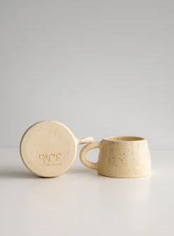 Set of two small ceramic cups