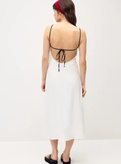 Sewn-in bra midi dress