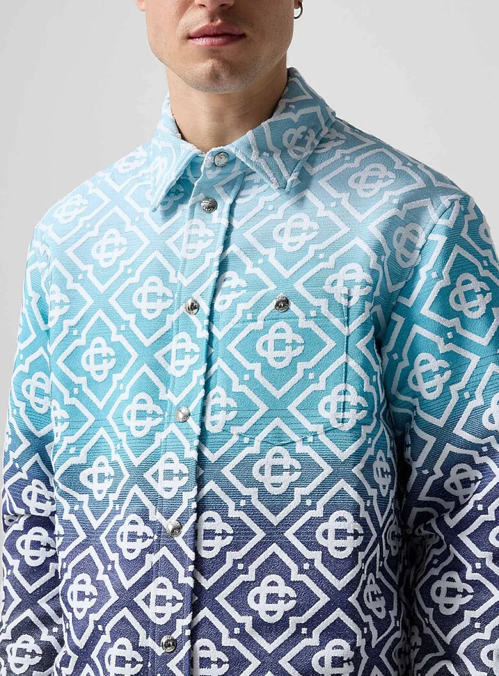 Shade terry jacquard overshirt