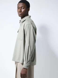 Shadow micro-check shirt