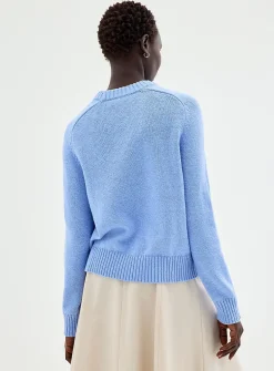 Shaker-rib boxy-fit sweater