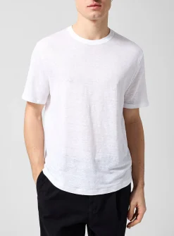 Sheer pure linen T-shirt