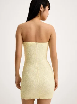 Shiny beads tube dress