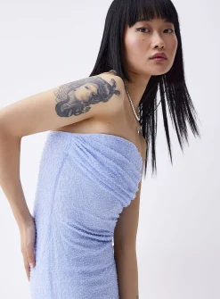 Shiny beads tube dress