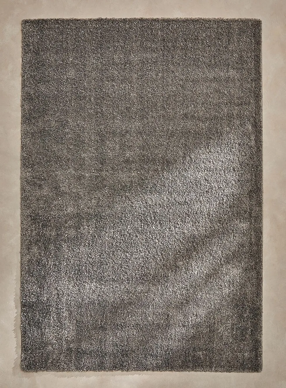 Shiny plain shag rug