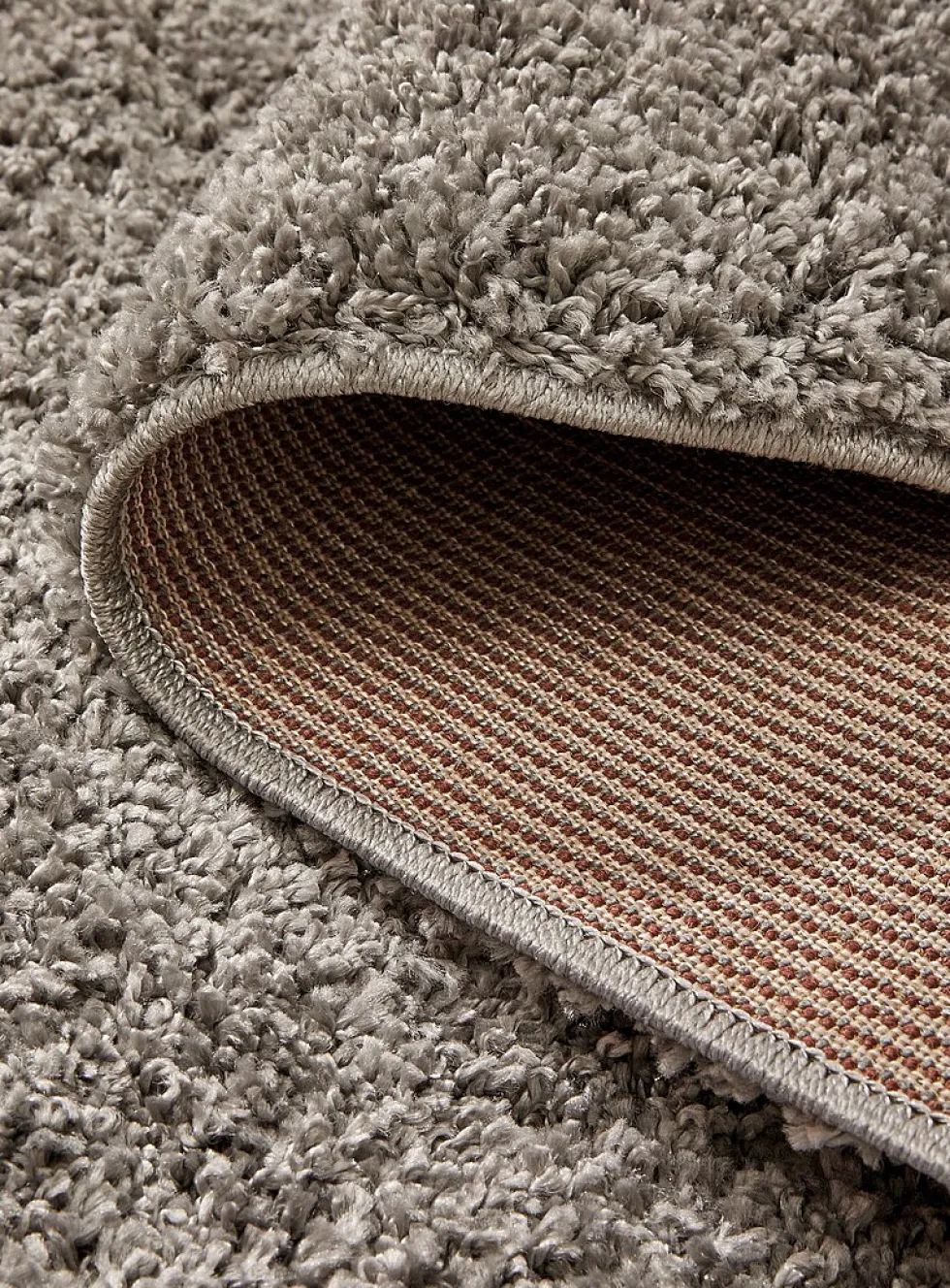Shiny plain shag rug