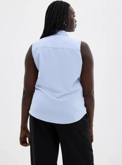 Shirt collar silky cami