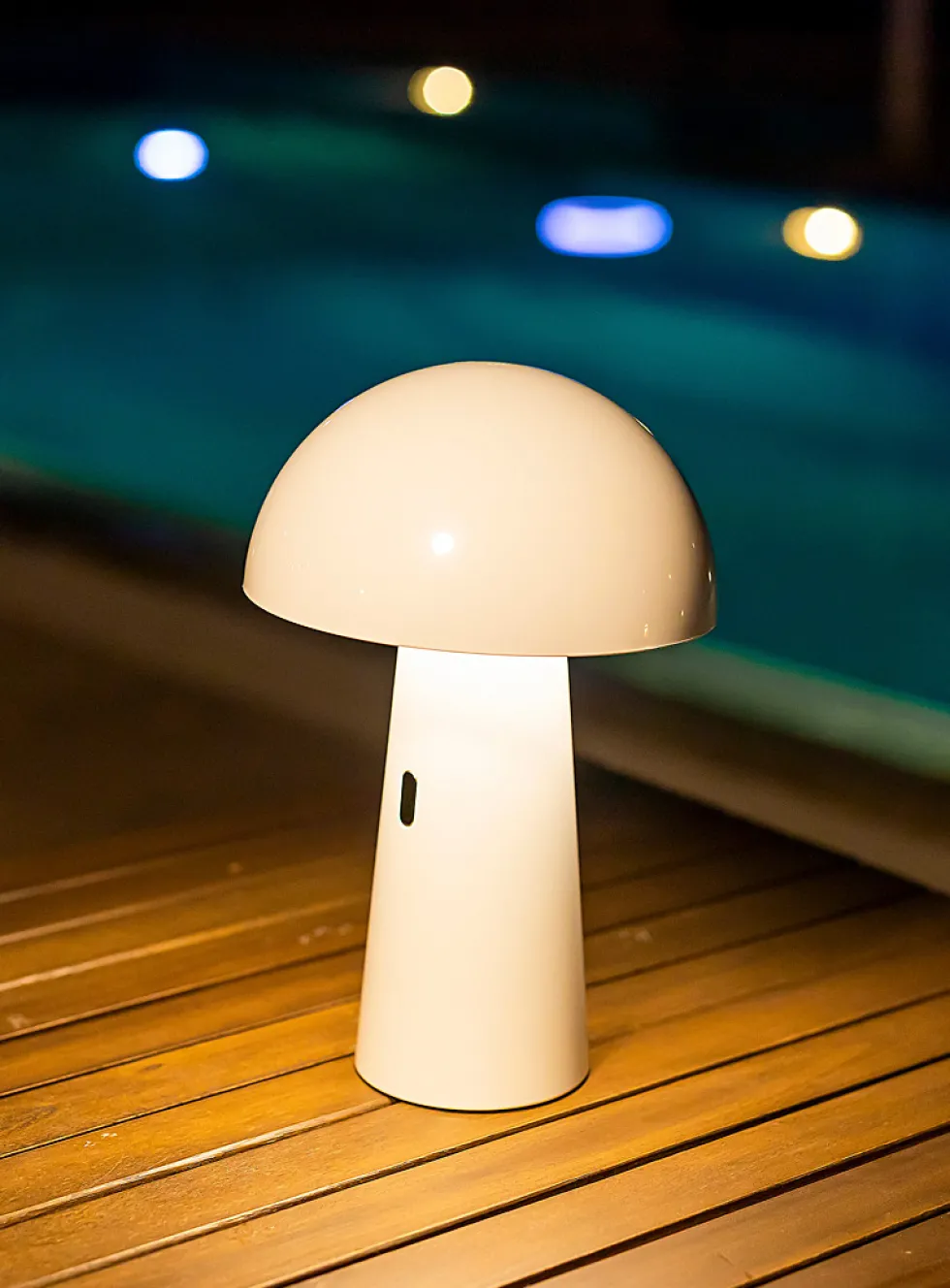 Shitake portable table lamp
