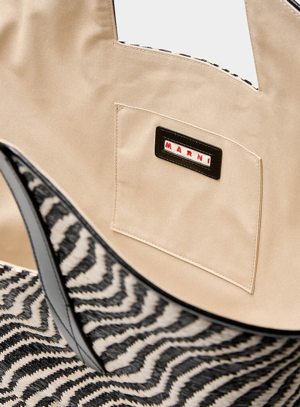 Shopper zebra print tote bag