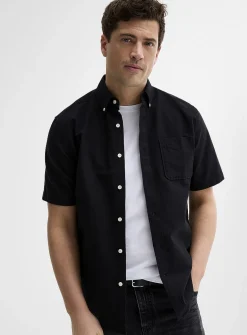 Short-sleeve Oxford shirt