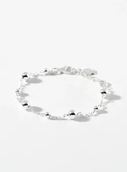 Silver bead bracelet