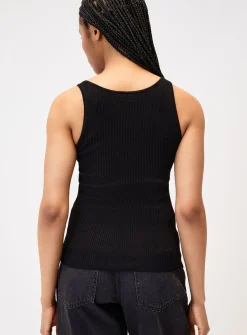 Silver buckle knit cami