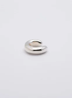 Silver ear cuff