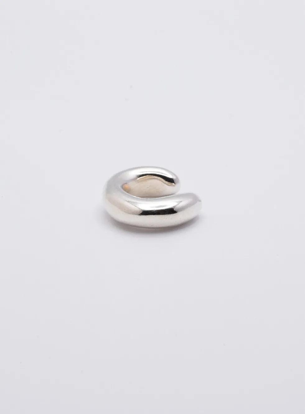 Silver ear cuff