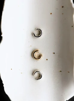 Silver ear cuff