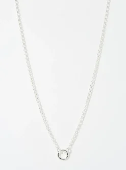 Silver round-link chain