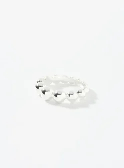 Silver-bead ring