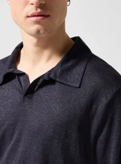 Simon pure linen polo shirt