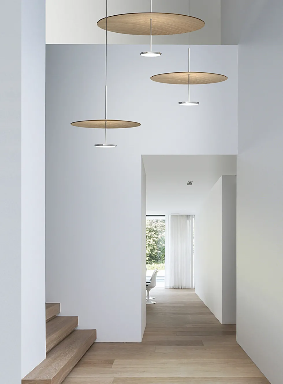 Sky Dome wood hanging lamp