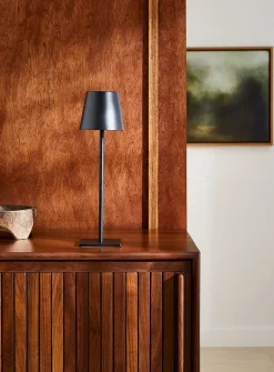 Sleek rechargeable touch table lamp