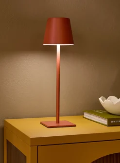 Sleek rechargeable touch table lamp