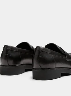 Sleek square-toe loafers