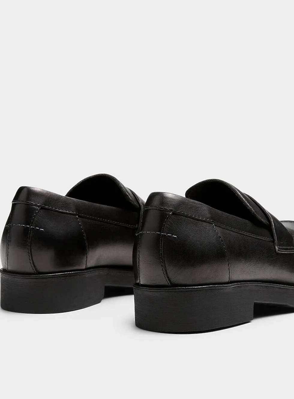 Sleek square-toe loafers