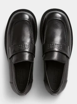 Sleek square-toe loafers