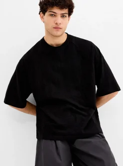 Slub jersey raglan T-shirt