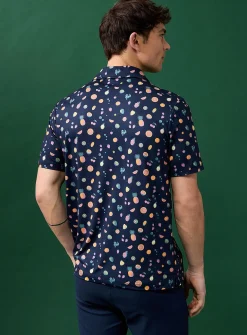 Small patterns golf polo