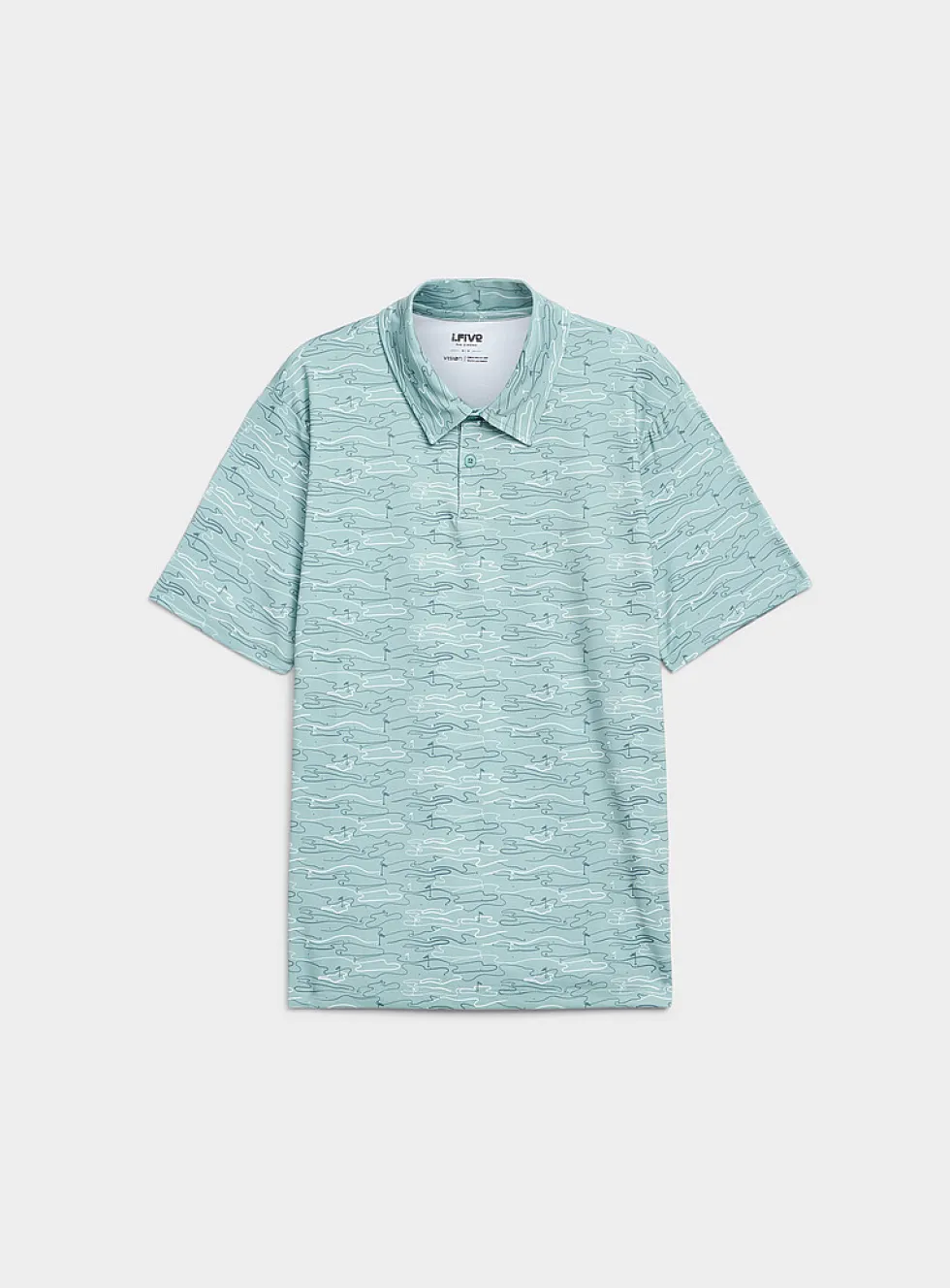 Small patterns golf polo