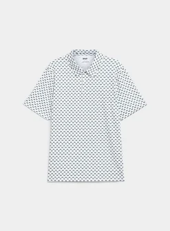 Small patterns golf polo