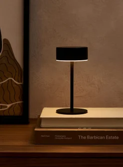 Small rechargeable cylindrical touch table lamp