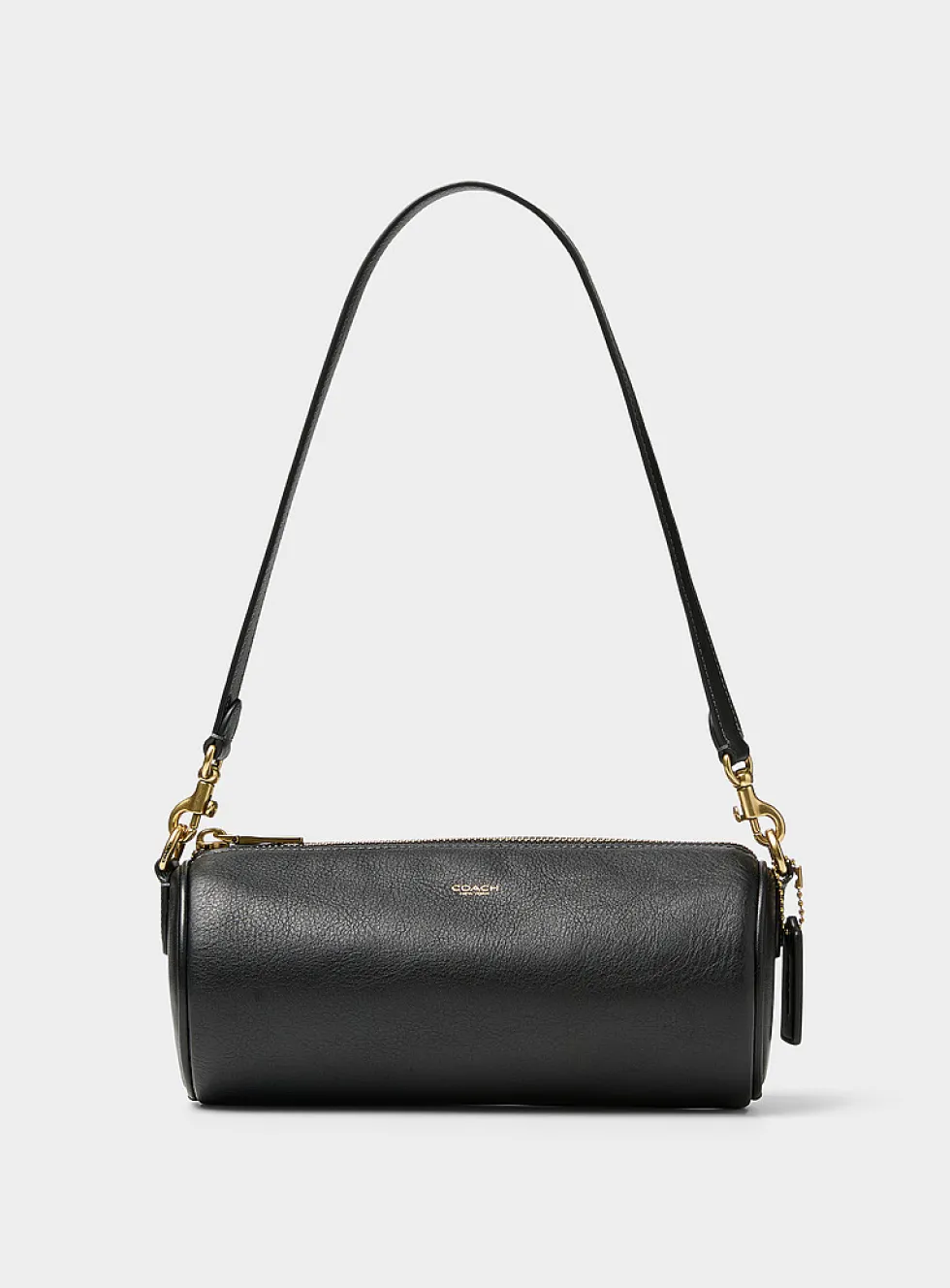 Small smooth leather cylinder bag