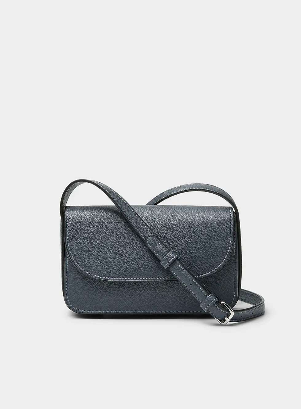 Small textured minimalist crossbody bag
