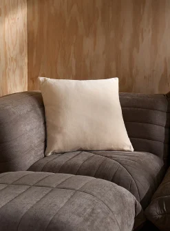 Soft cotton velvet removable-cover cushion