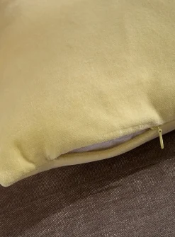 Soft cotton velvet removable-cover cushion