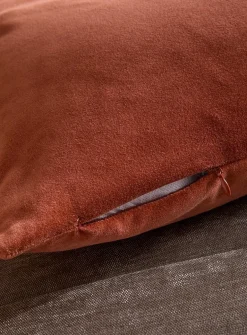 Soft cotton velvet removable-cover cushion