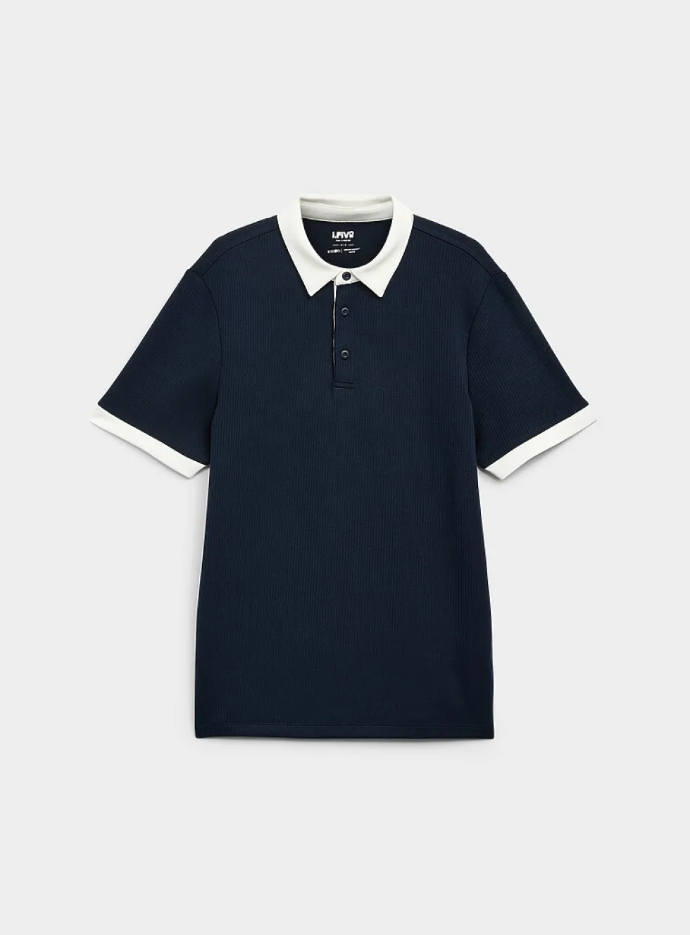 Soft ribbed jersey golf polo