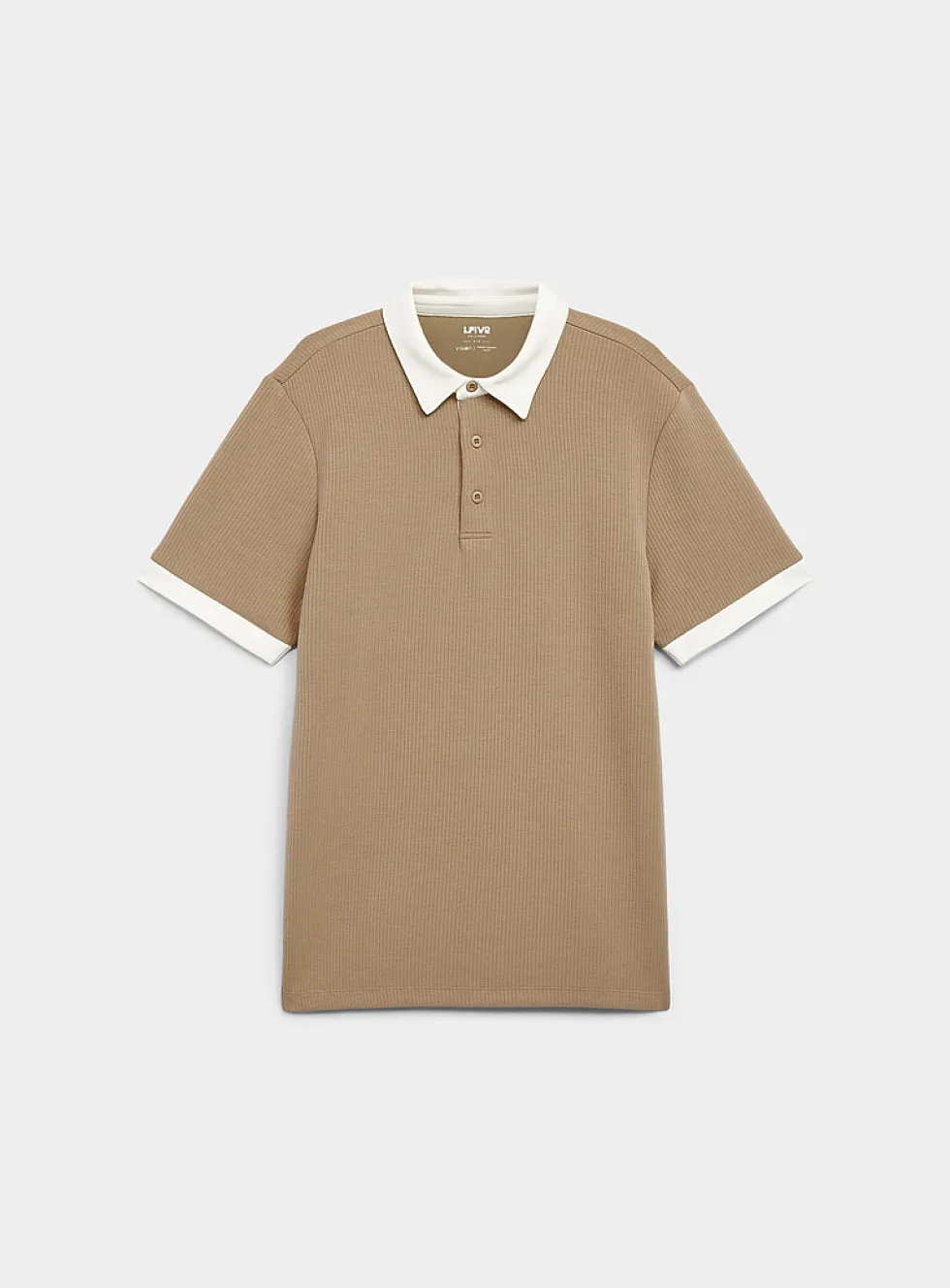 Soft ribbed jersey golf polo