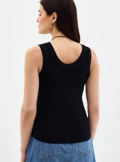 Soft rib-knit cami