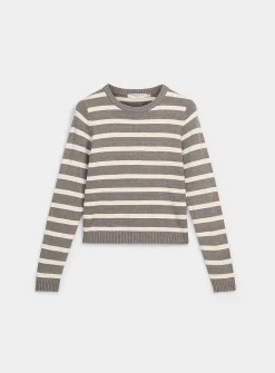 Soft two-tone stripe sweater