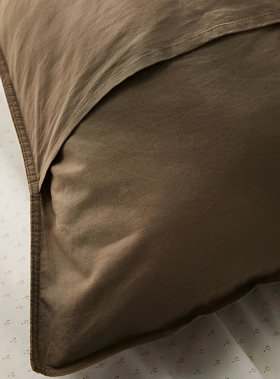 Solid 100% organic cotton body pillow sham