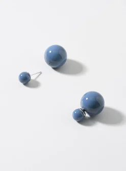 Solid bead earrings