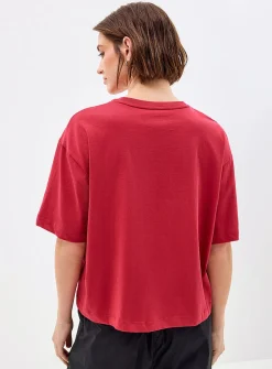 Solid boxy-fit organic cotton T-shirt