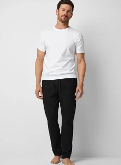 Solid brushed finish pyjama pant