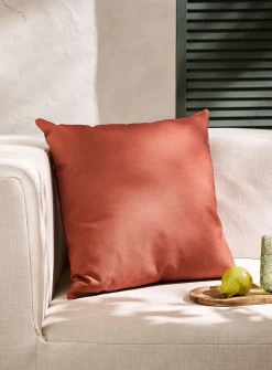 Solid canvas removable-cover outdoor cushion