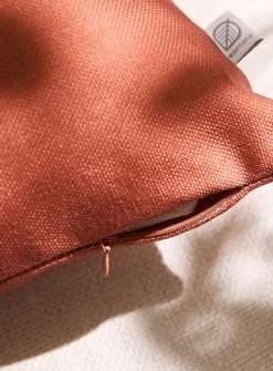 Solid canvas removable-cover outdoor cushion