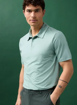 Solid colour golf polo