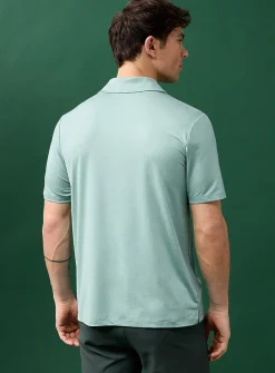 Solid colour golf polo